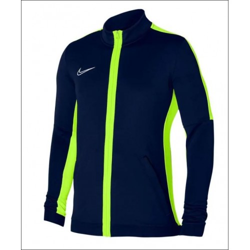 T112 - Veste  Nike Academy adulte - DR1681 Bleu Marine / Jaune Fluo